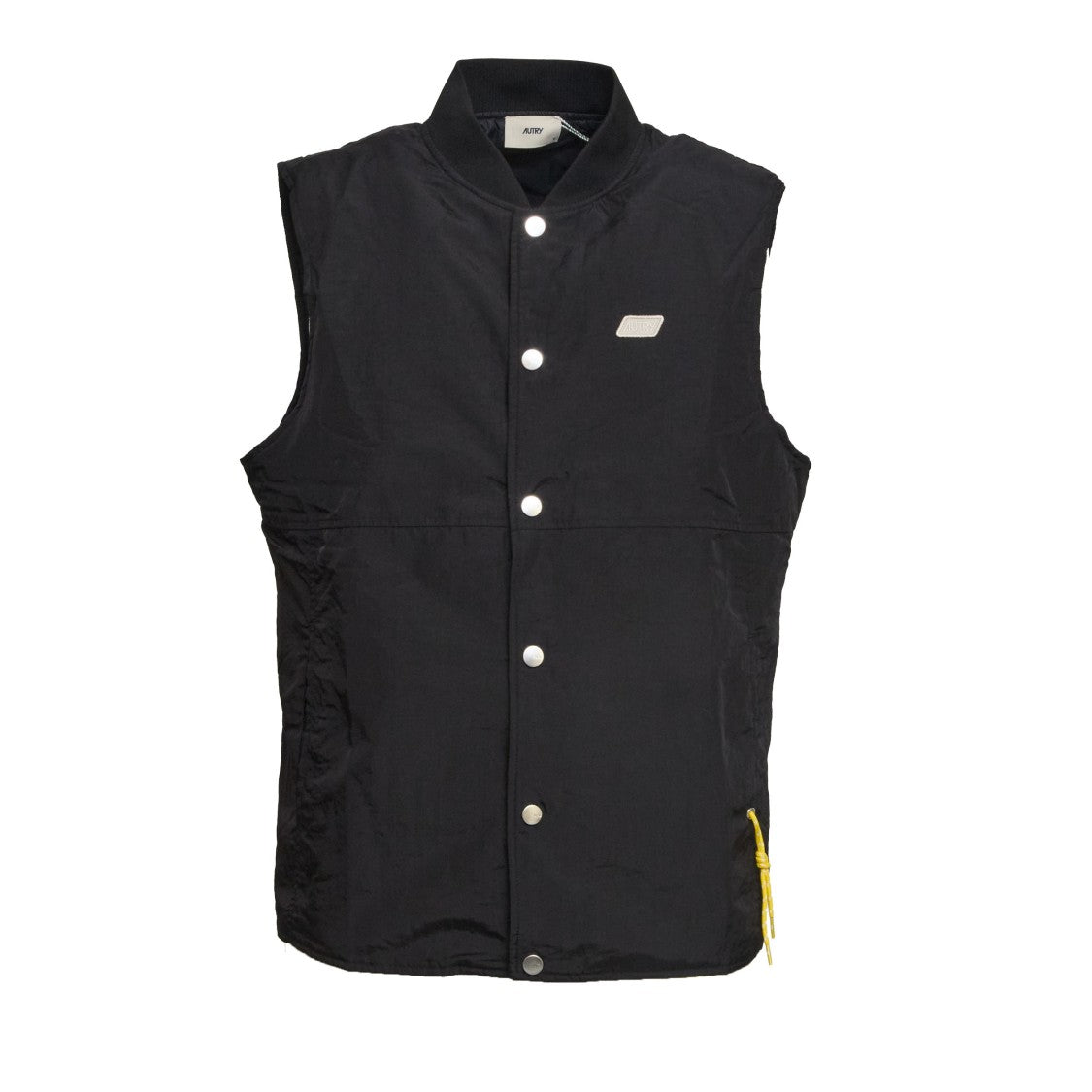 Autry Nylon Gilet With Stand Collar And Silver-Tone Fastening