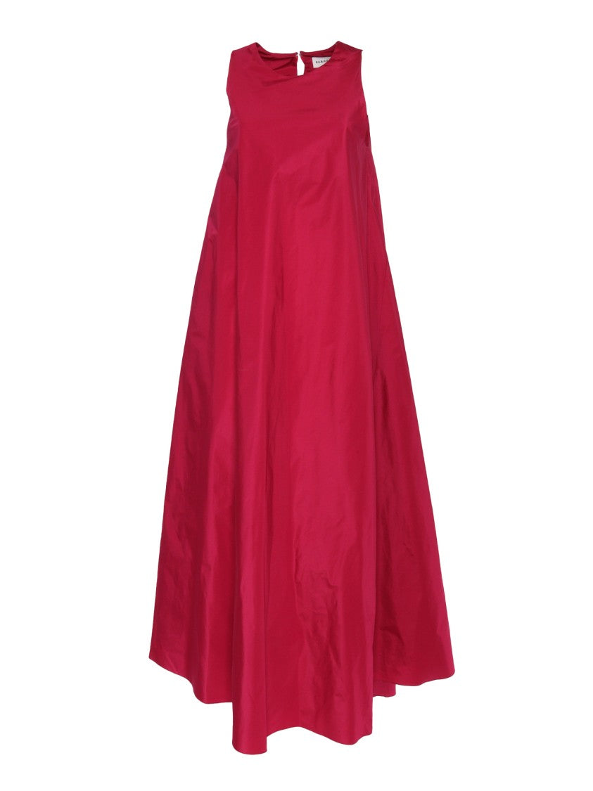 P.A.R.O.S.H. Floor-Length Sleeveless Dress With High Neckline