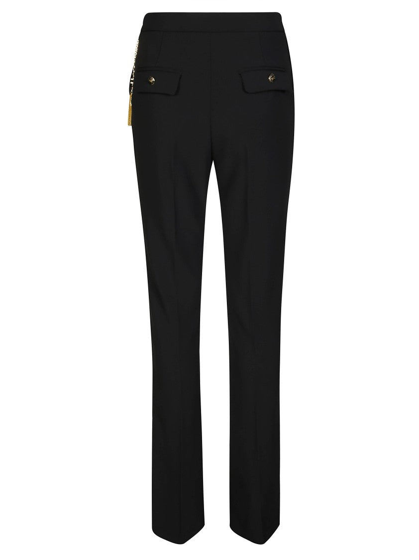 Elisabetta Franchi Straight-Leg Tailored Pants With Smooth Finish