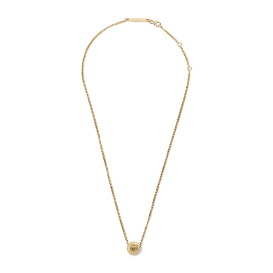 Loewe Pebble Pendant Gold Silver Necklace