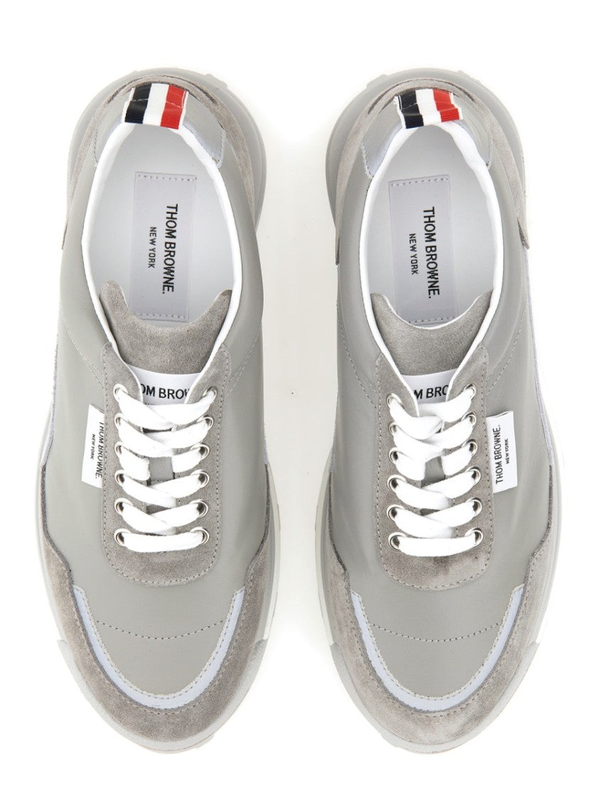 Thom Browne Sneakers With Calf Leather And Suede Upper