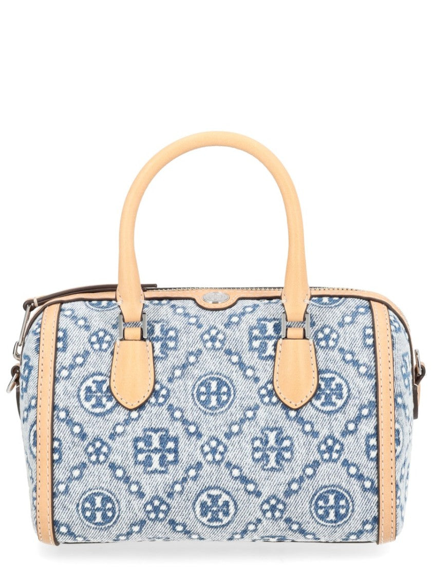 Tory Burch Blue Patterned T-Monogram Mini Bag