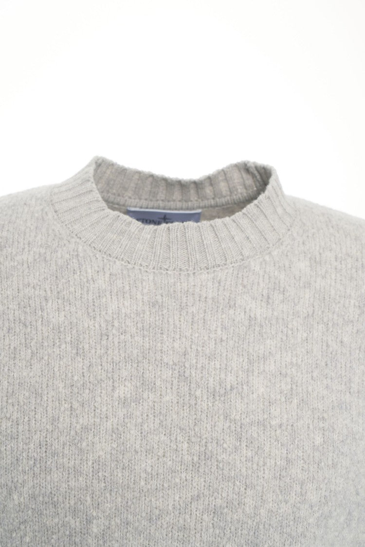 Stone Island Knit Sweater With Subtle Logo Patch