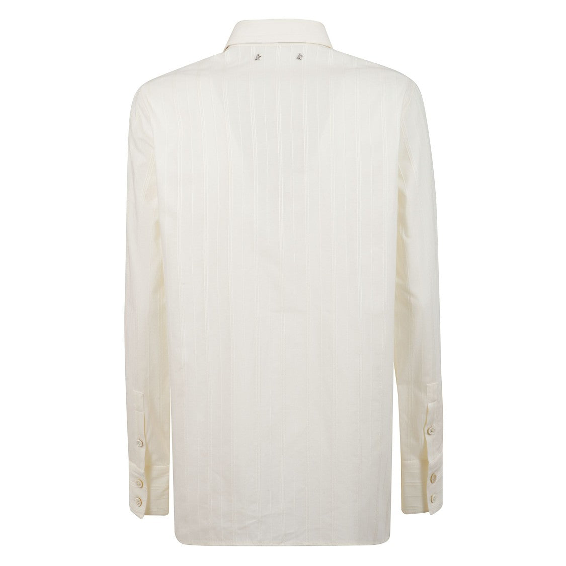 Golden Goose Off-White Cotton Shirt With Embroidery
