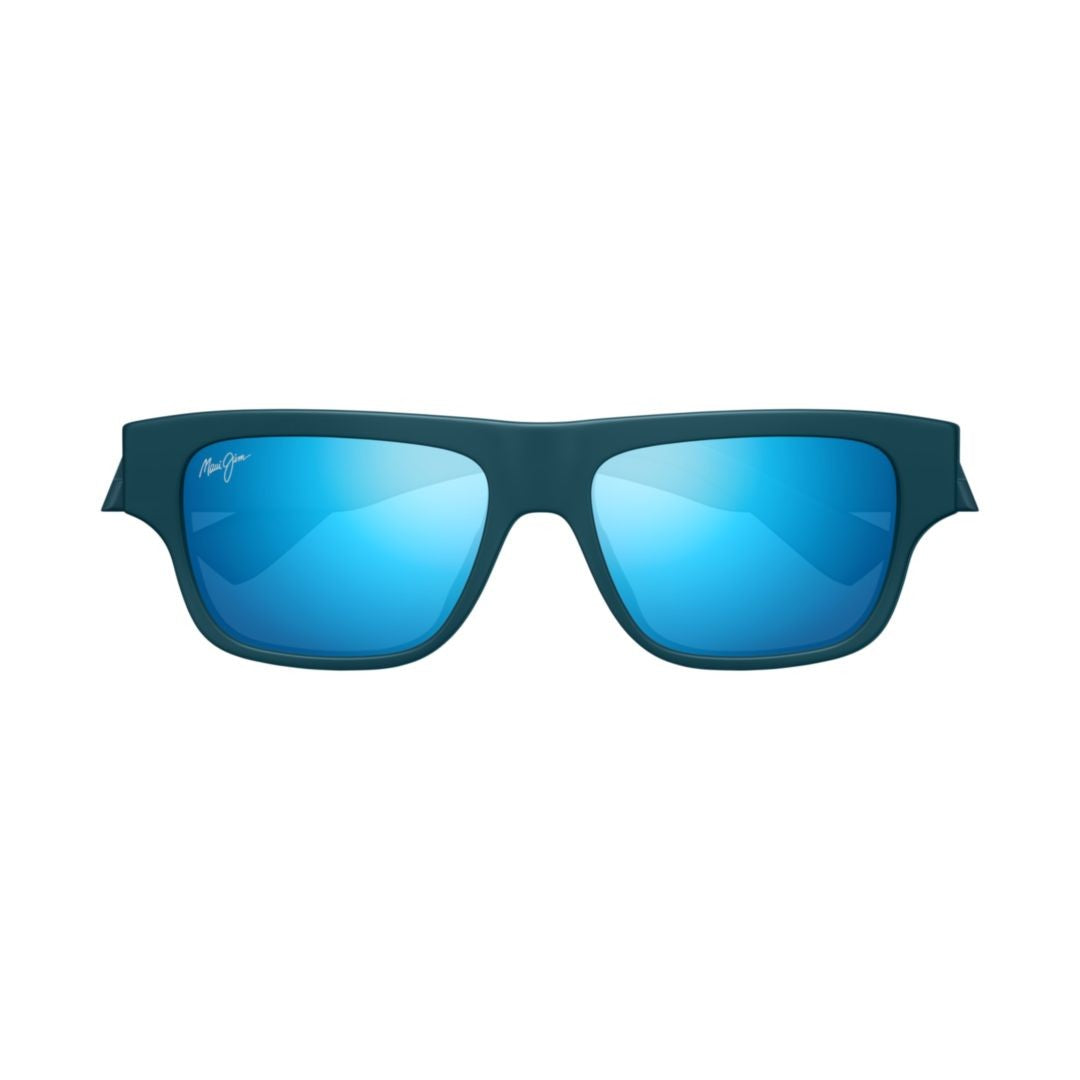 Maui Jim Kokua Rectangular Frame Sunglasses With Mirrored Lenses