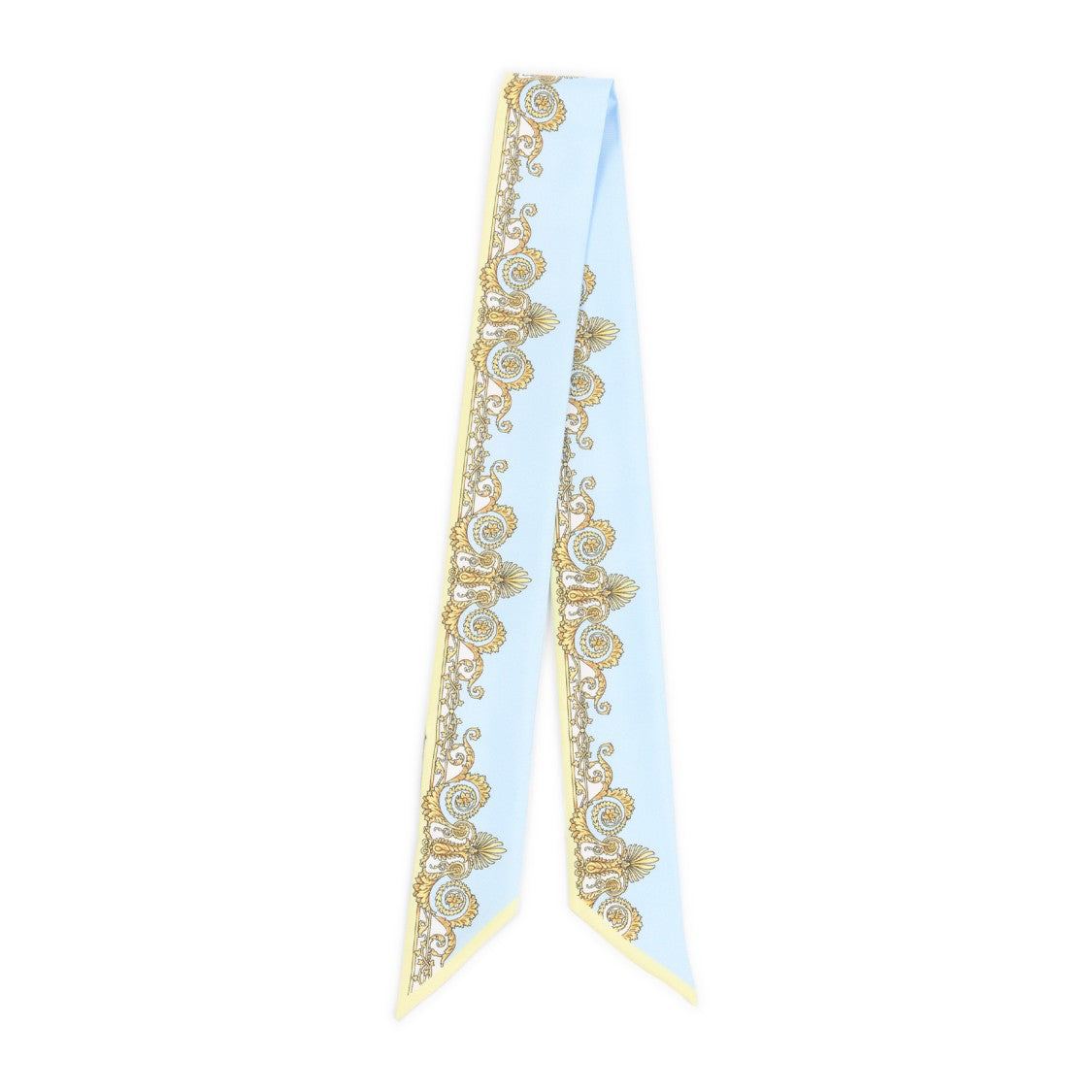 Versace Light Blue And Yellow 5X86 Bandeaux Foulards