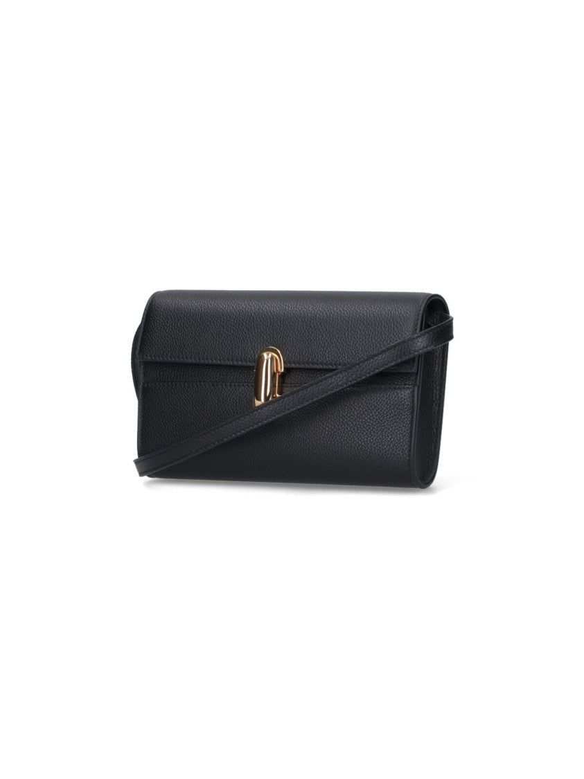 Savette Textured Hammered Calfskin Leather Mini Shoulder Bag