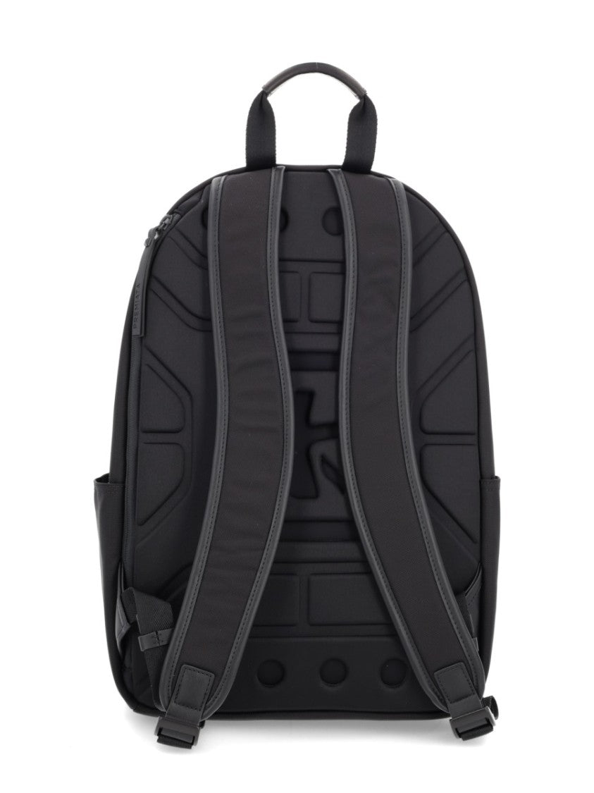 Premiata Structured Matte Black Premiata Backpack With Ergonomic Straps