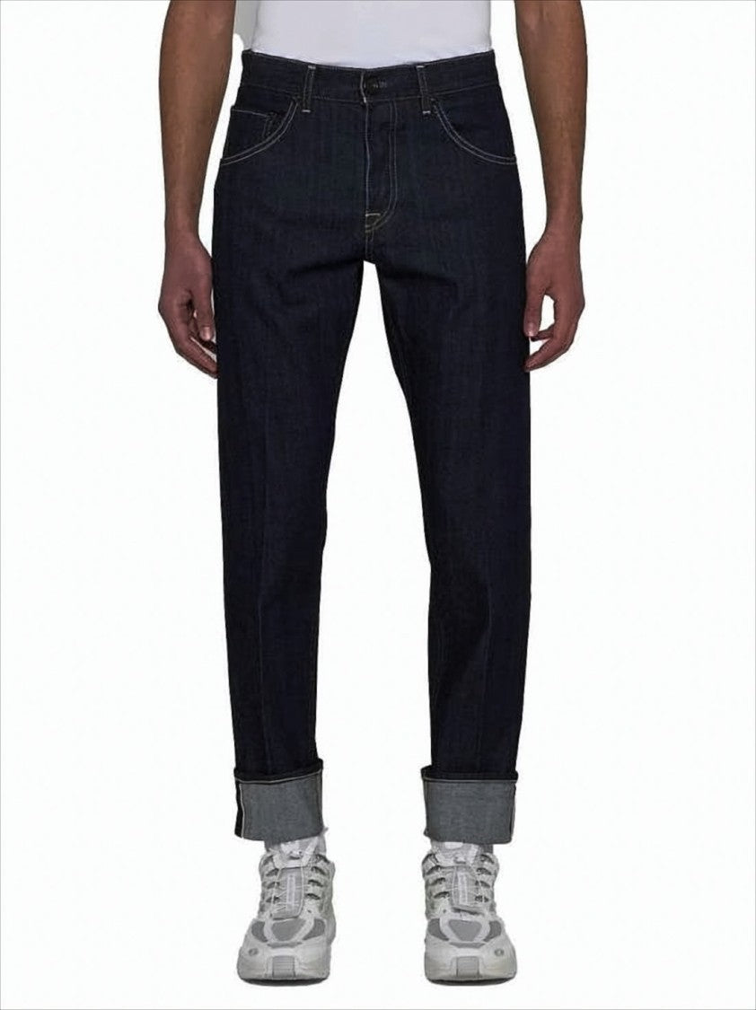 Pt Torino Classic Black Denim Shorts With Rolled Cuffs