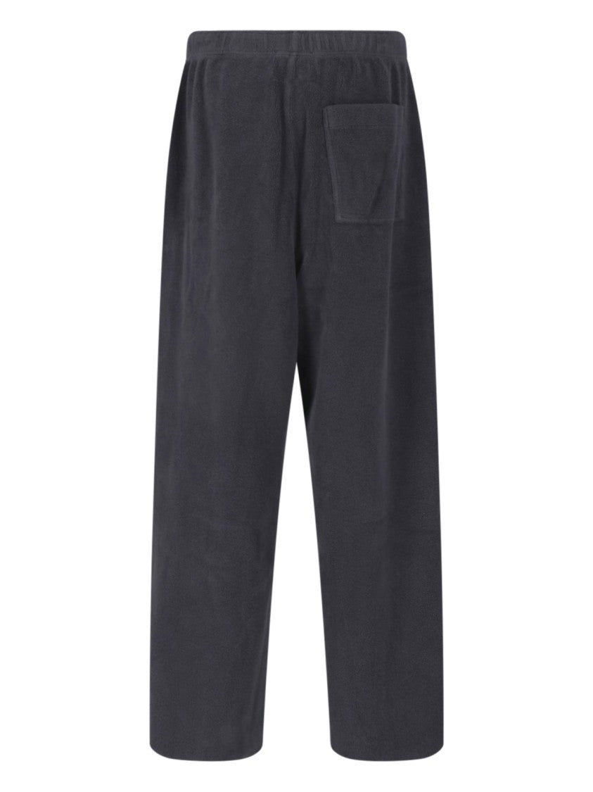 Mm6 By Maison Margiela Gray Cotton Terry Straight-Leg Sweatpants