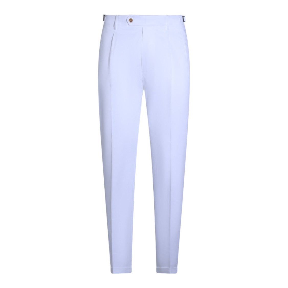Berwich Tailored White Trousers With Slim Fit