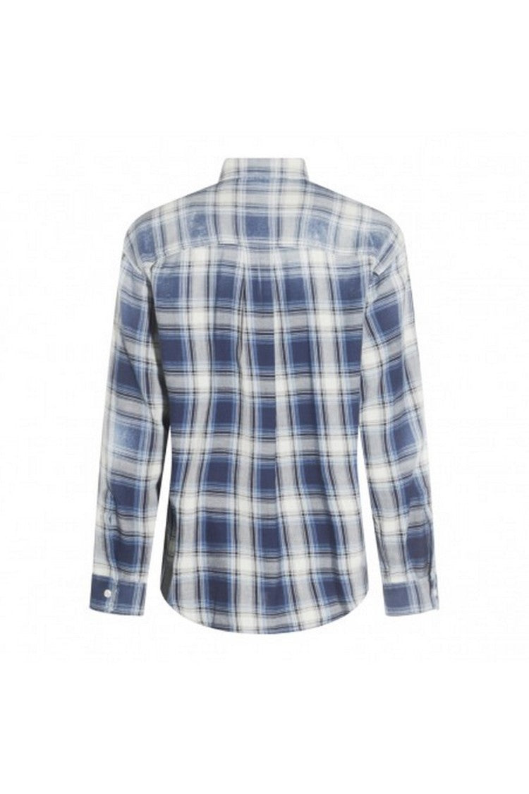 Dsquared2 Classic Plaid Cotton Shirt With Button-Down Collar
