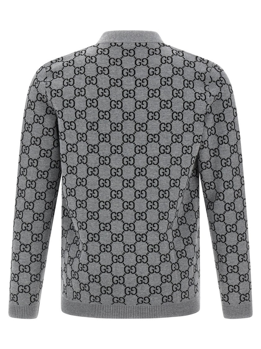Gucci Gg Jacquard Reversible Cardigan