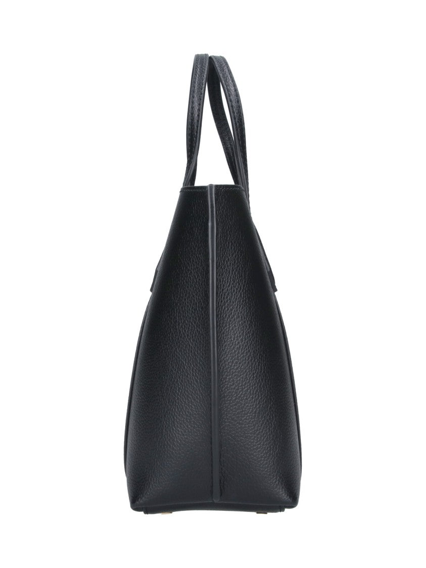 Tory Burch Black Perry Small Calf Leather Tote