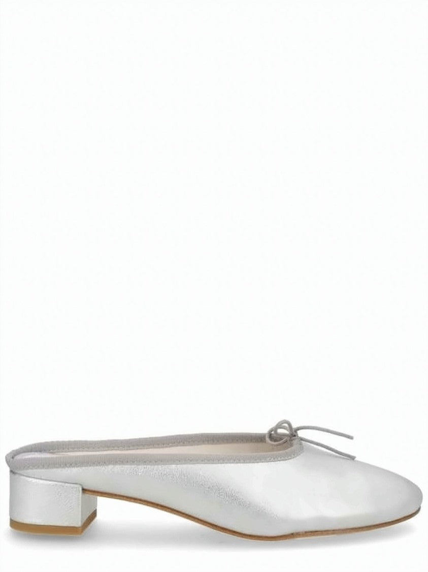 Repetto Pointed-Toe Calf Leather Mule With Circular Buckle