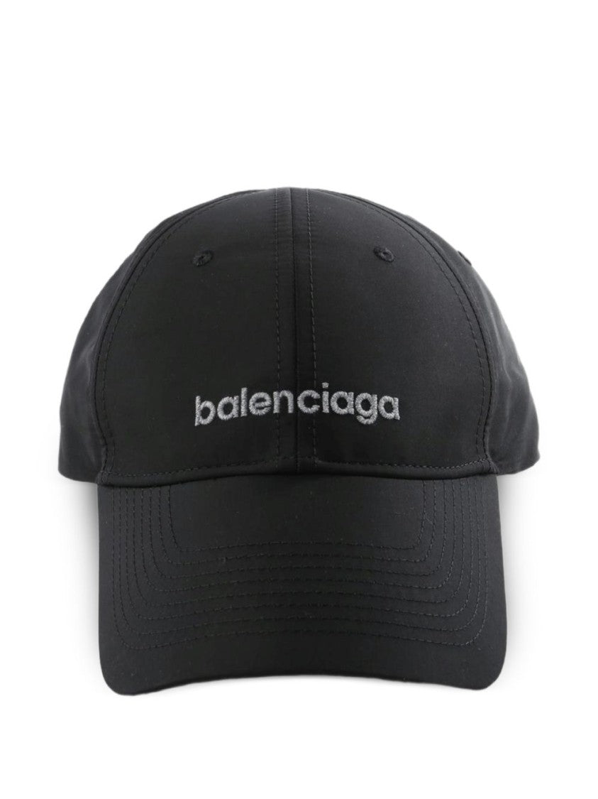 Balenciaga Black Techwear Polyester Baseball Cap