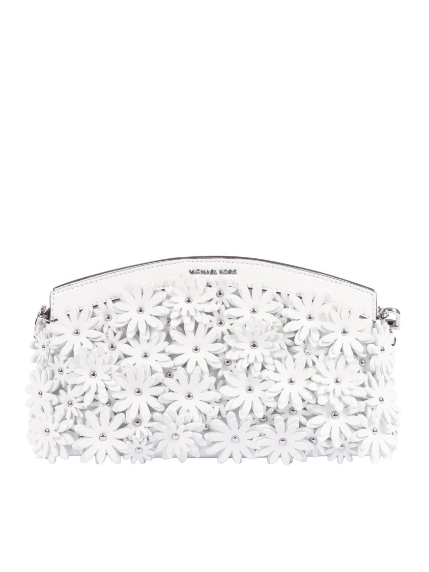 Michael Kors Floral Appliqué Dome Chain Clutch