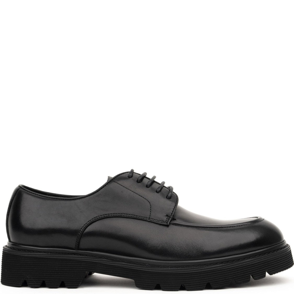 Sergio Moretti Lace-Up Black Leather Formal Shoes