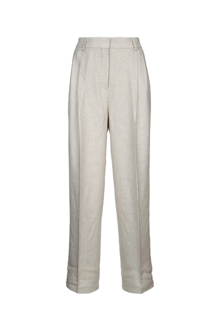 Totême Double-Pleat Straight Trousers