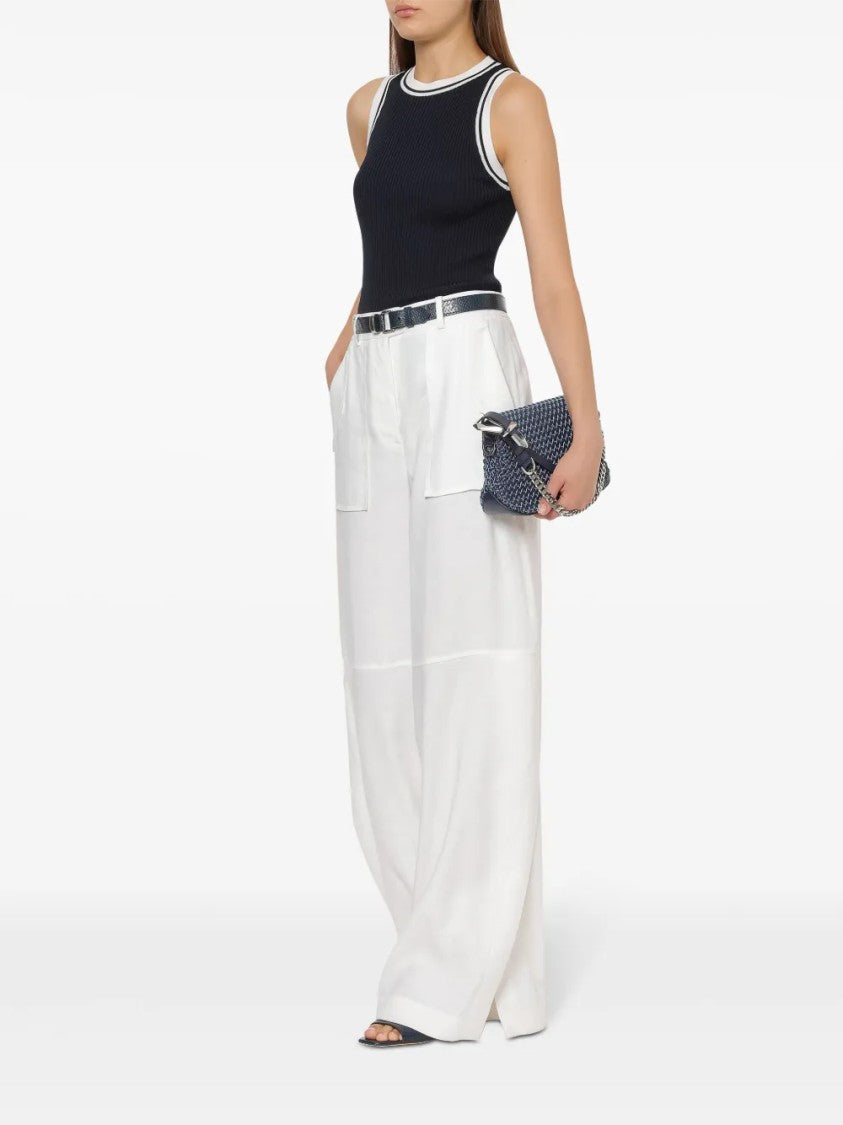 Alberta Ferretti Timeless Neutrals Classic Silhouette Top