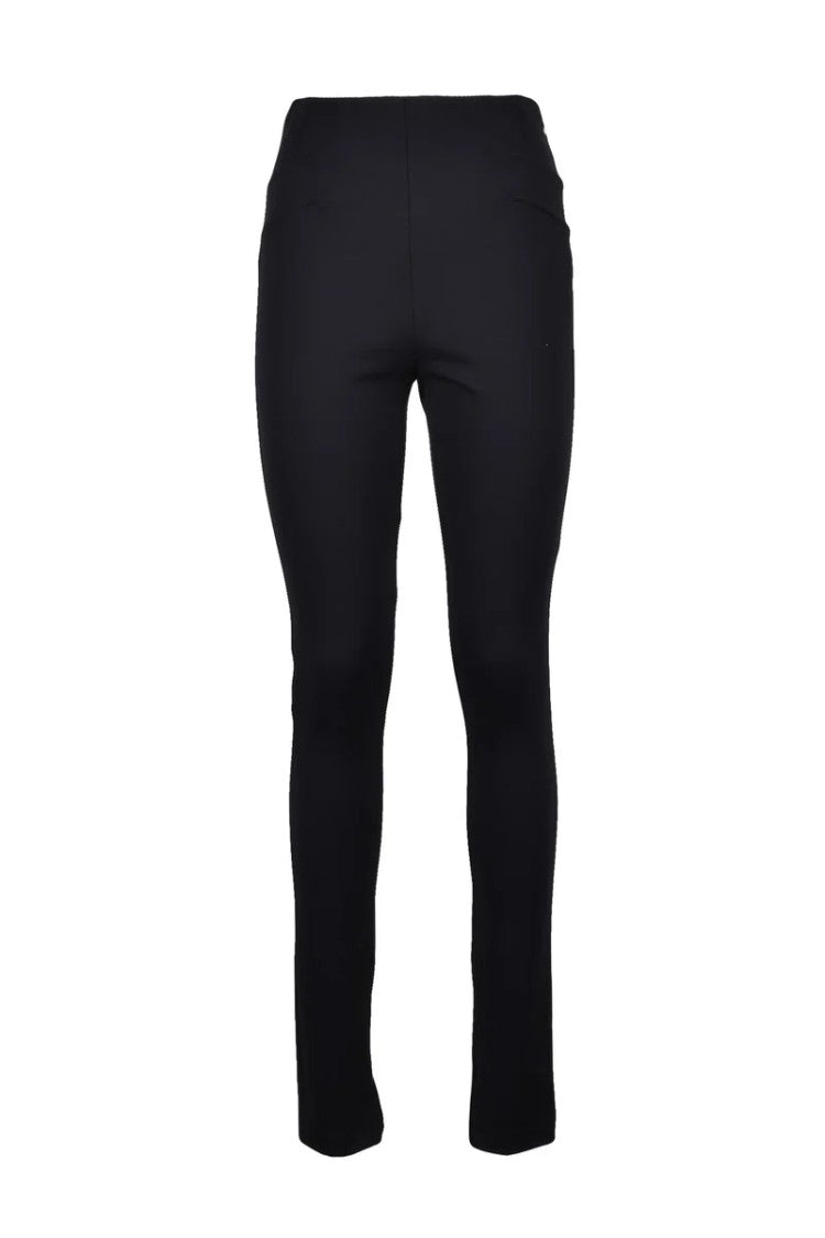 Patrizia Pepe Leggings Pants With Zip - Black