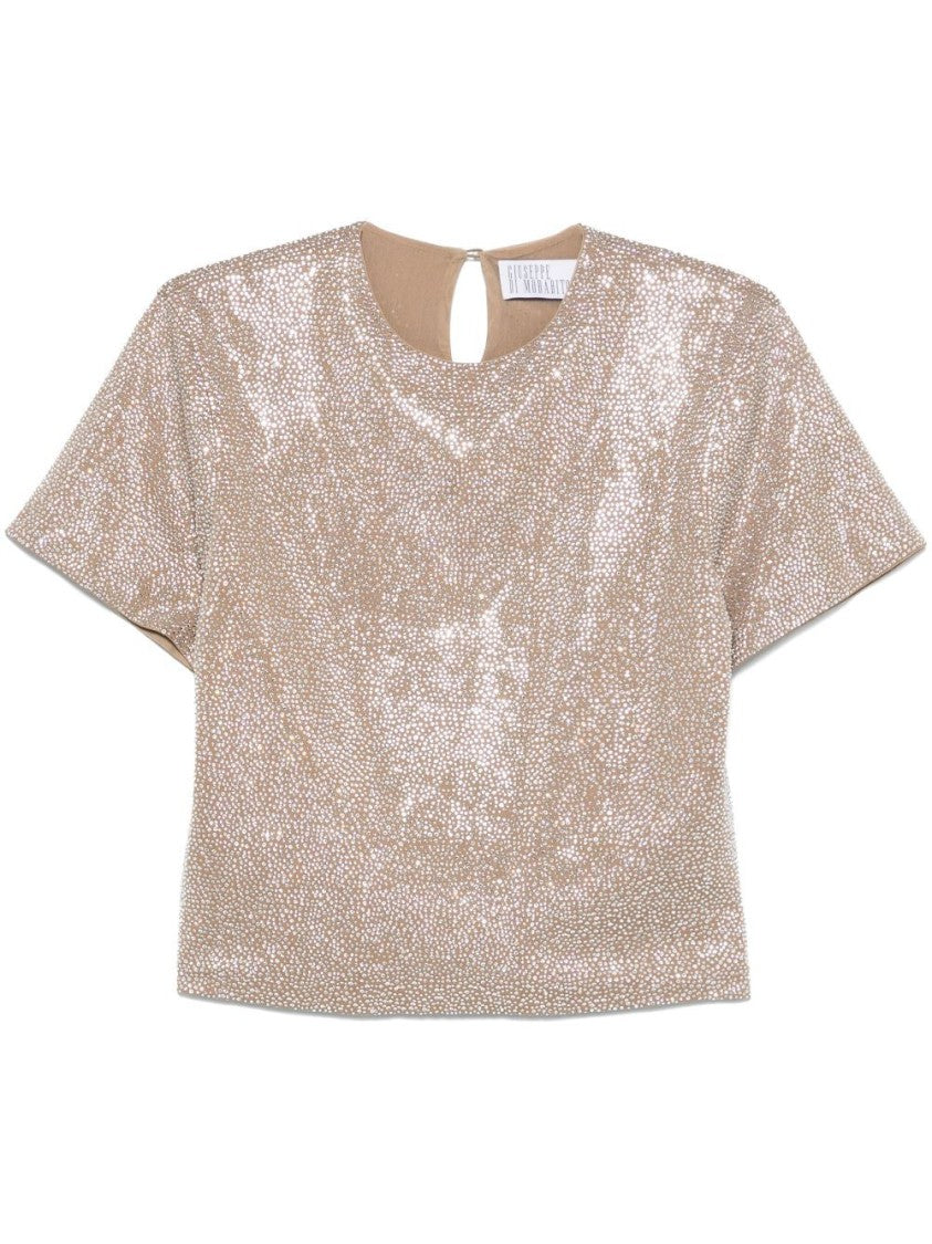 Giuseppe Di Morabito Textured Surface T-Shirt With Keyhole Detail