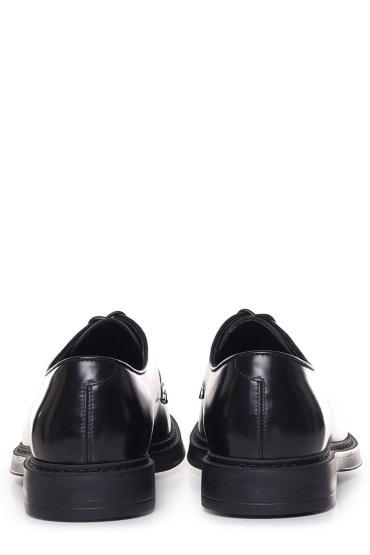 Doucal's Classic Black Derby Shoes