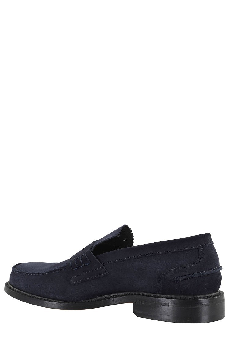 John Spencer Blue Superbuck Suede Loafers