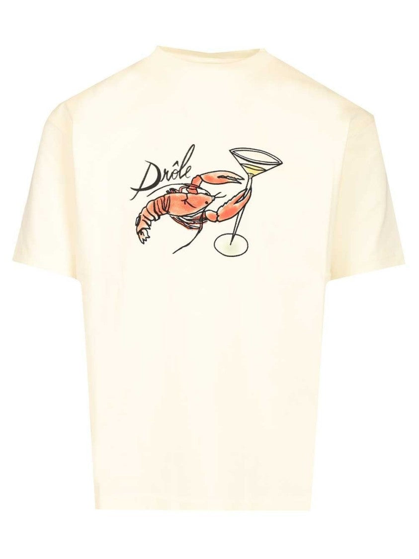 Drôle De Monsieur Boxy-Cut Lobster Graphic T-Shirt