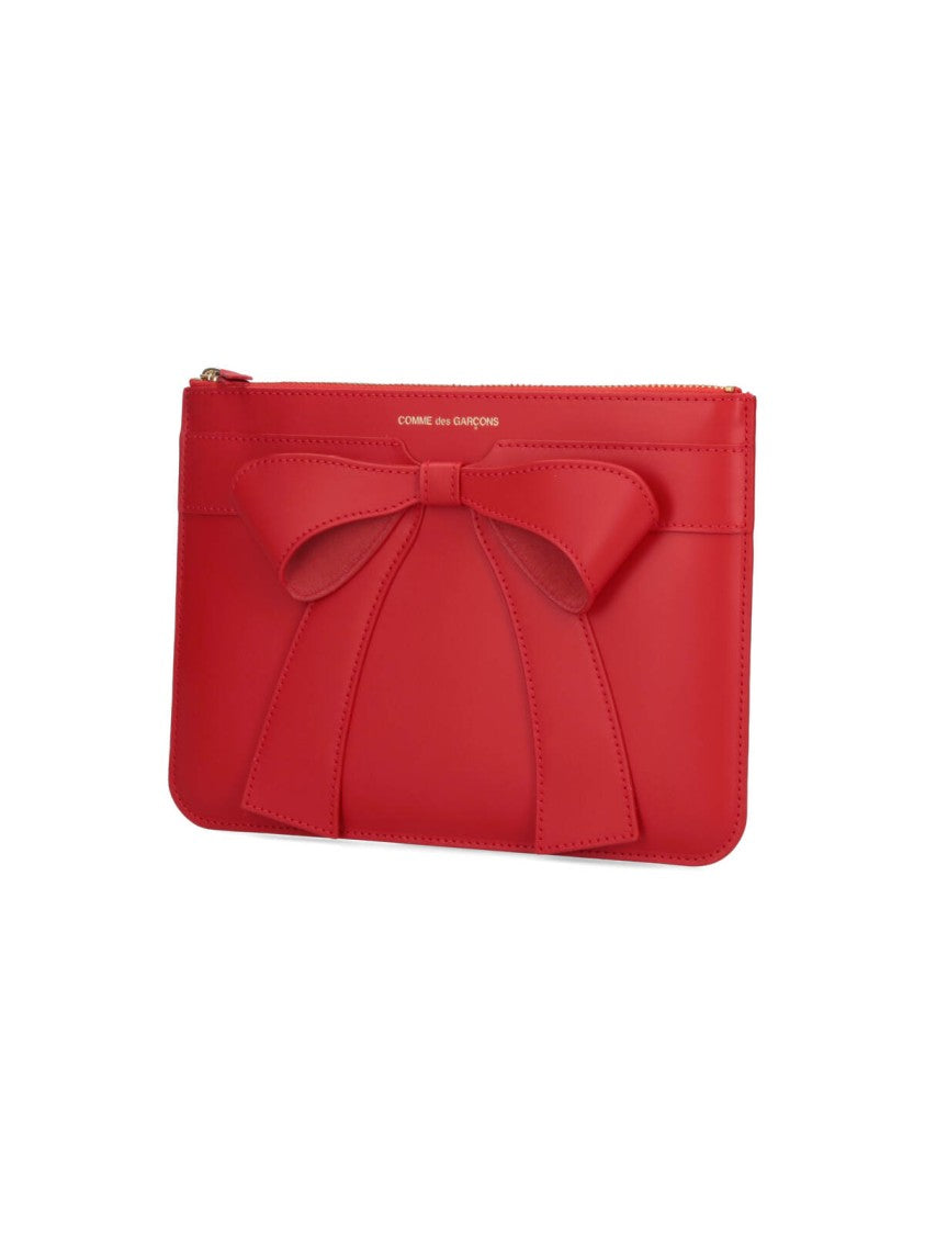 Comme Des Garçons "Big Bow" Pouch – Red