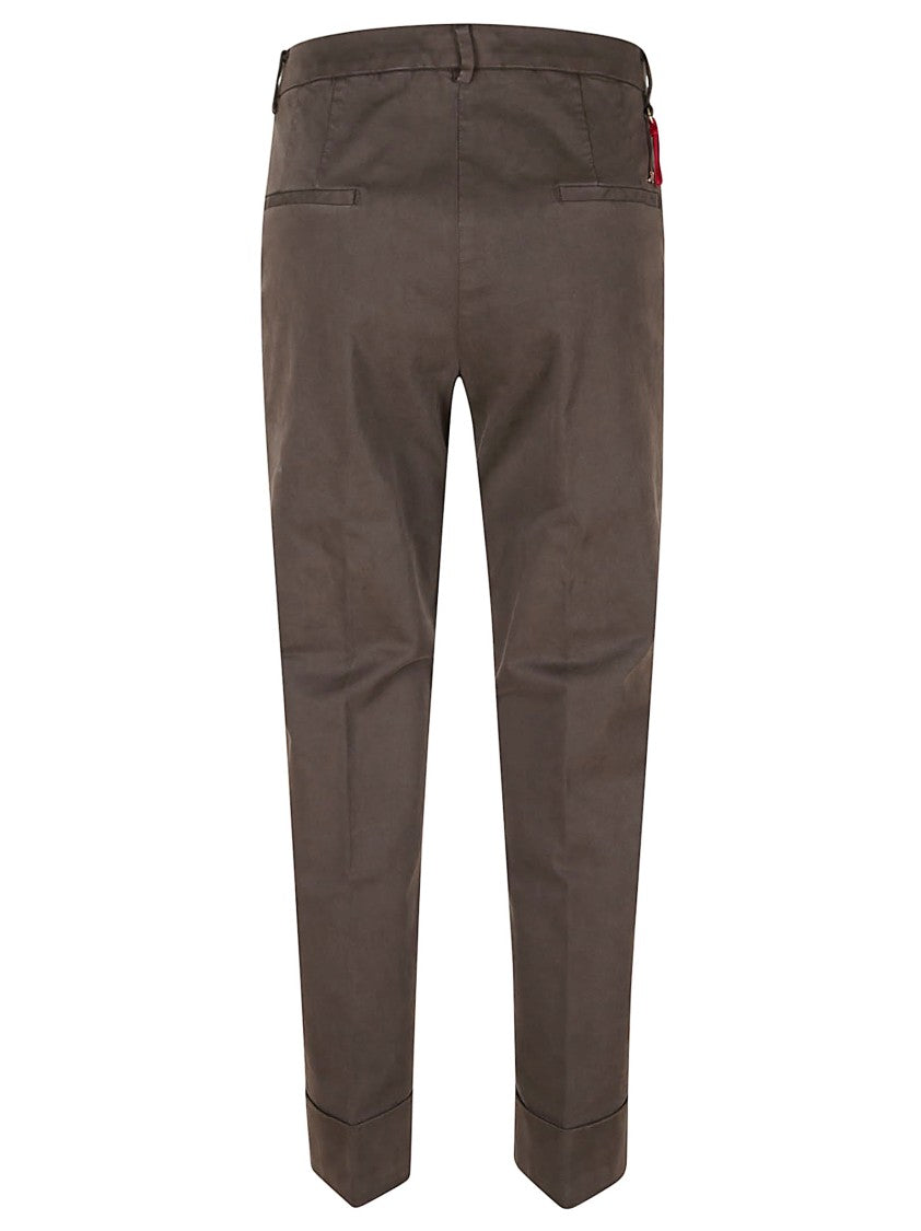 Mason's Tailored Brown Trousers With Straight Leg