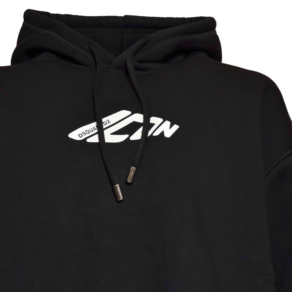 Dsquared2 Black Cotton Icon Relax Fit Hoodie