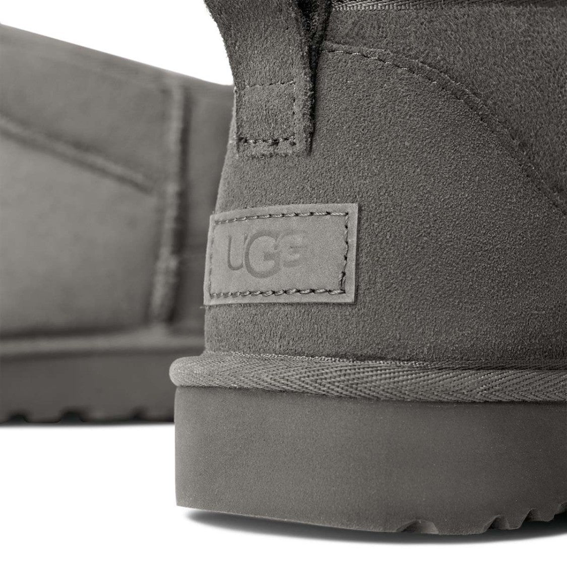 Ugg Classic Ultra Mini Grey Ankle Boots