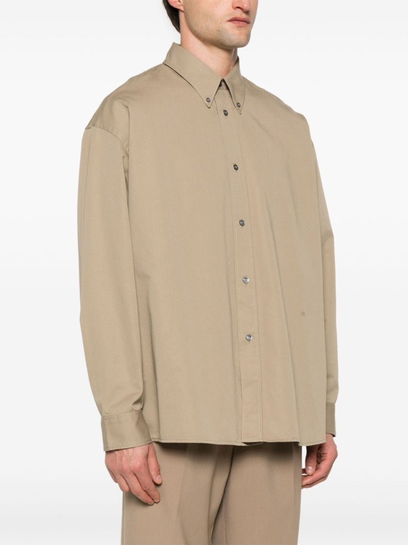 Studio Nicholson Sesame Beige Relaxed Fit Shirt
