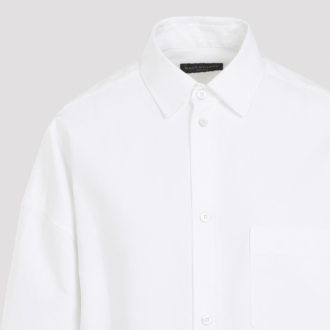 Balenciaga White Cotton Outerwear Shirt