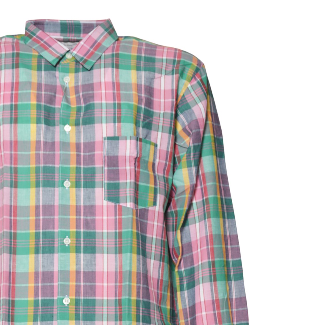 Comme Des Garçons Multi-Color Check Cotton Oversized Shirt