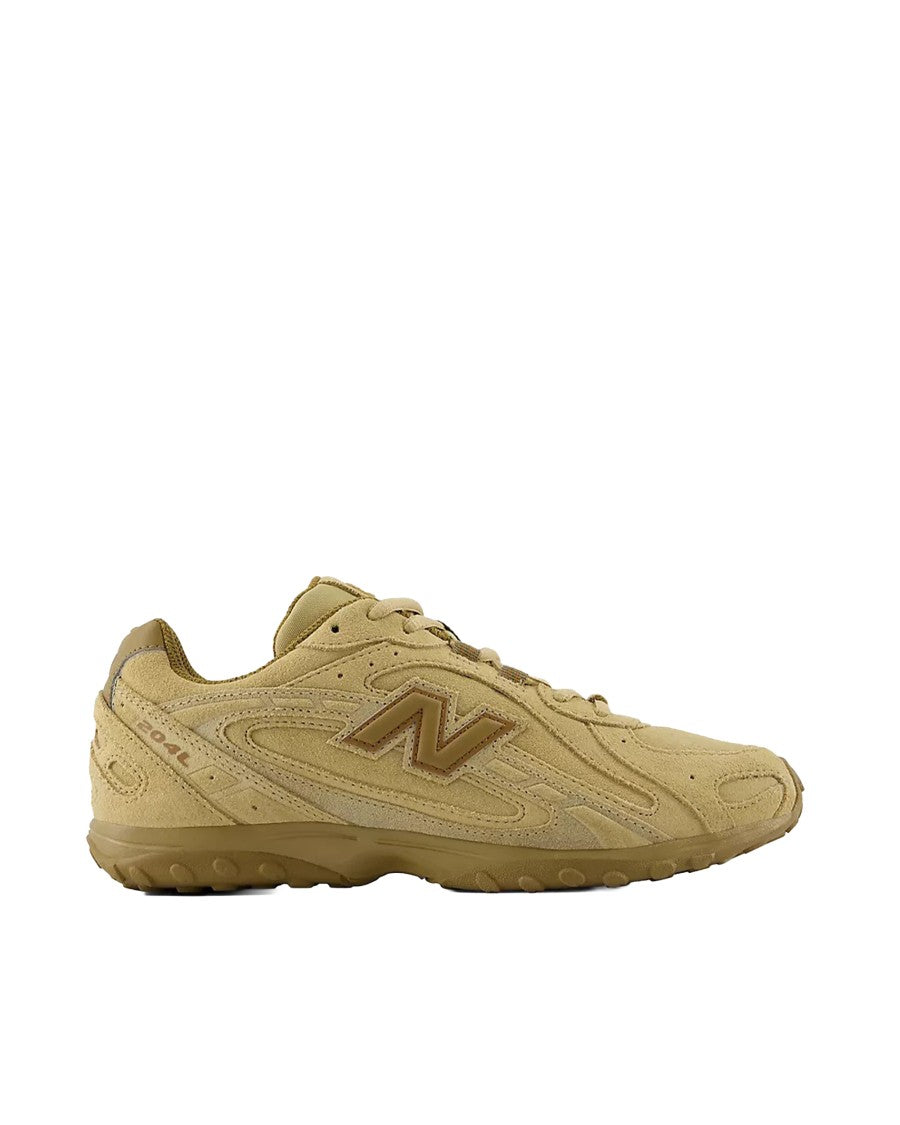 New Balance 204L Suede Technical Mesh Low-Profile Sneakers