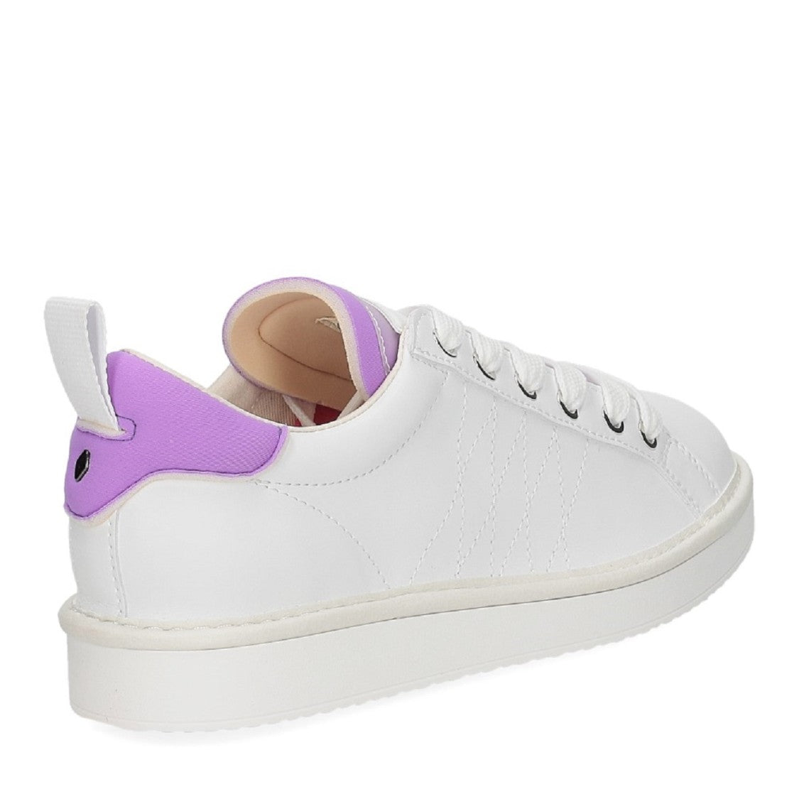Panchic White Eco-Leather Sneakers