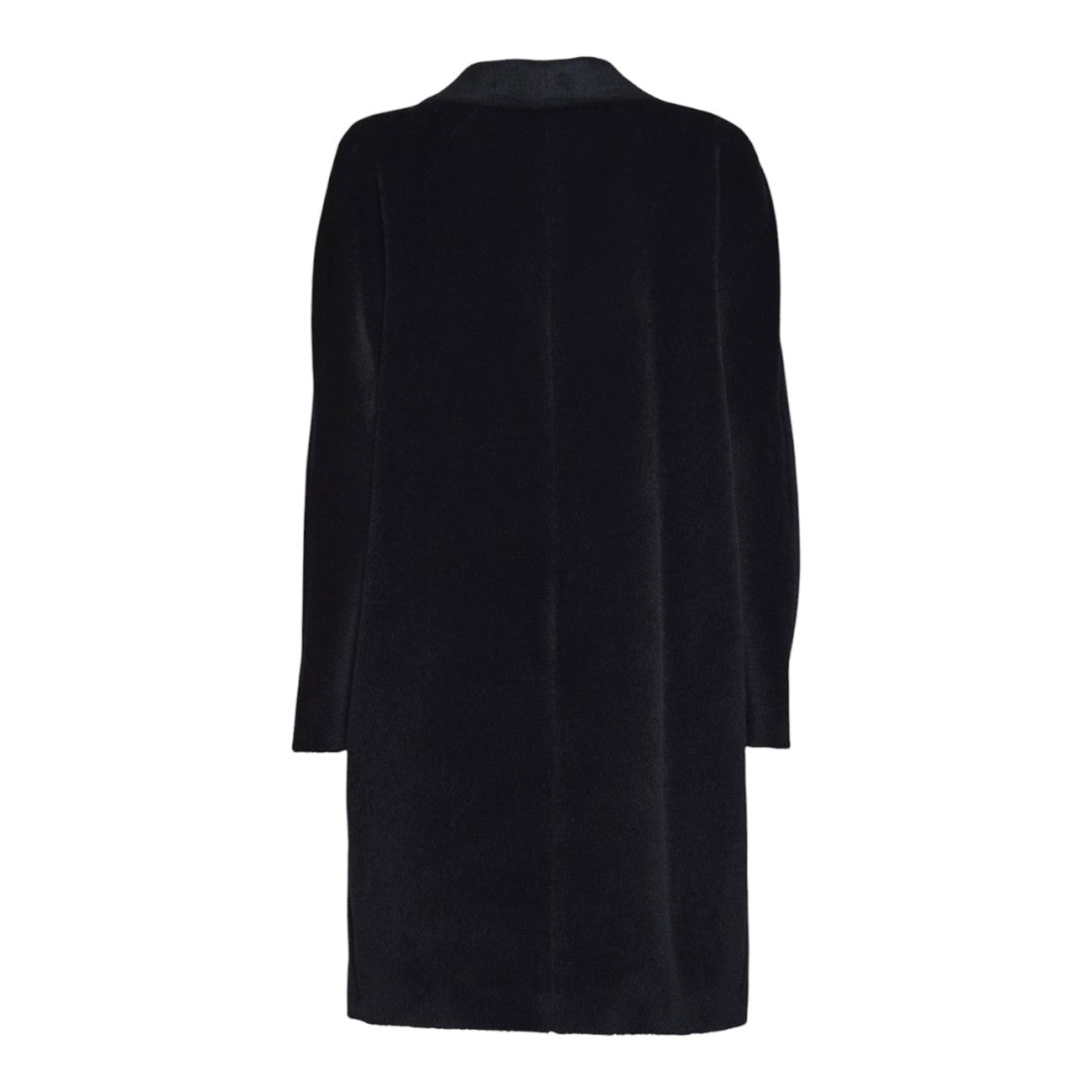 Max Mara Double-Breasted Plush Coat With Classic Lapel