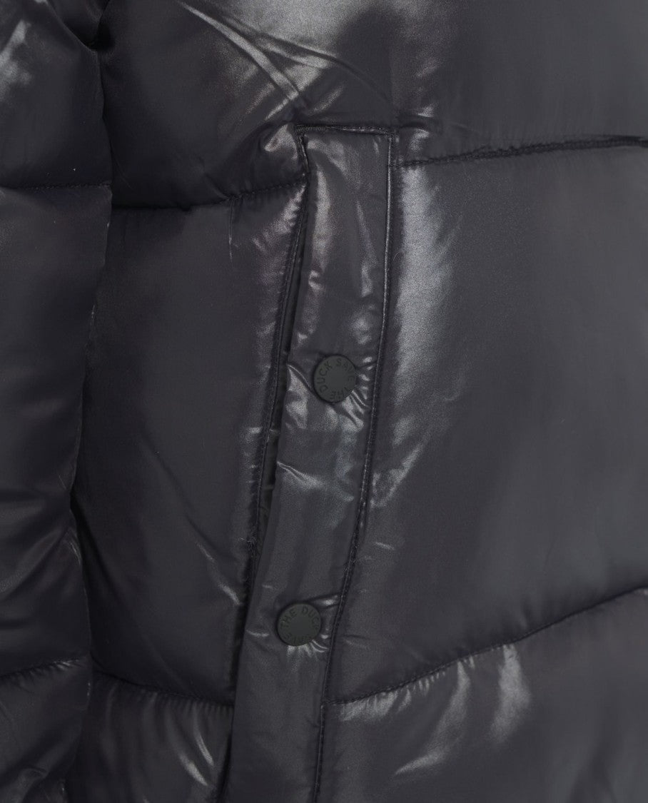 Save The Duck Glossy Puffer Jacket With High Collar And Plumtech Insulation