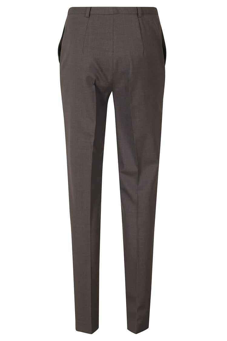 Loulou De Saison Virgin Wool Tapered Straight-Leg Pants