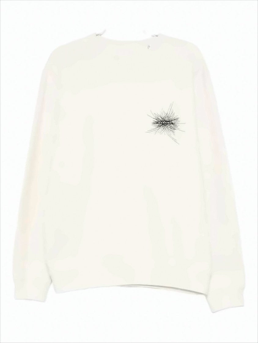 Isabel Marant Long Sleeve Minimalist Crew Neck T-Shirt