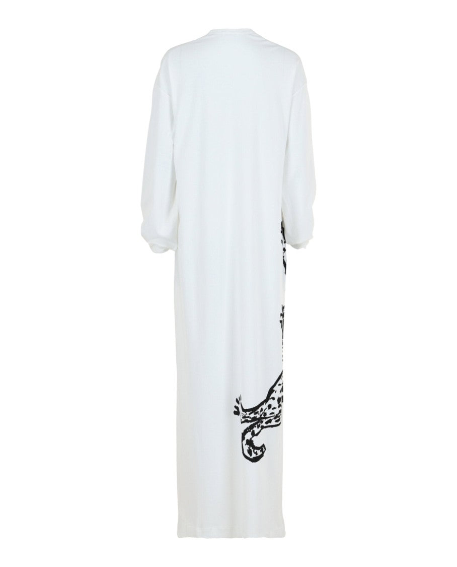 Ferragamo V-Neck Oversized Maxi Dress