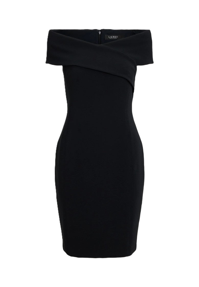 Lauren Ralph Lauren Off-The-Shoulder Folded-Neckline Mini Dress