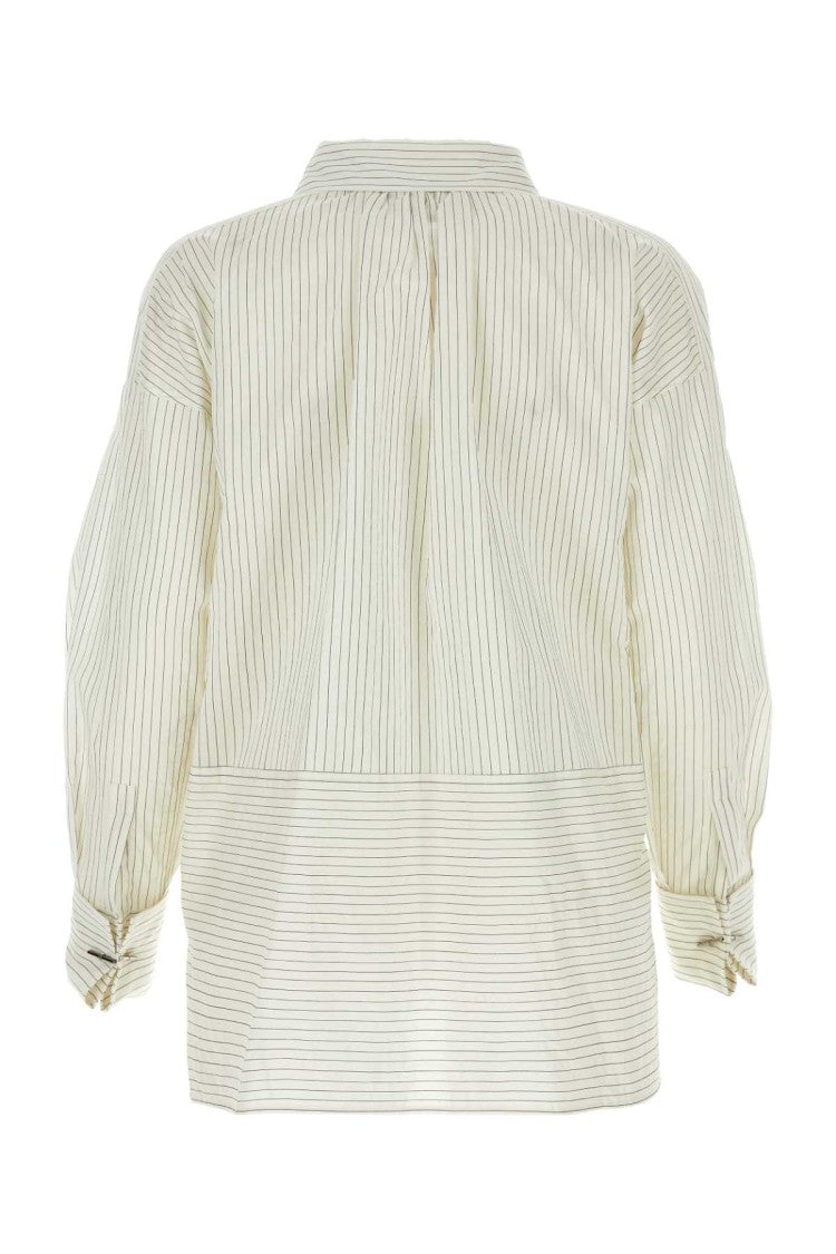 Max Mara Embroidered Cotton Blend Saletta Shirt