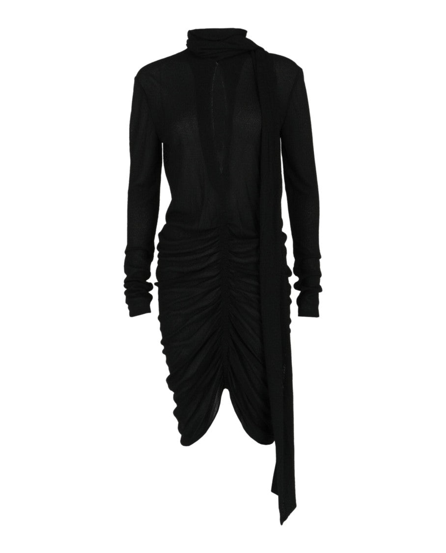 Givenchy Ruched Scarf Stretch-Crepe Dress