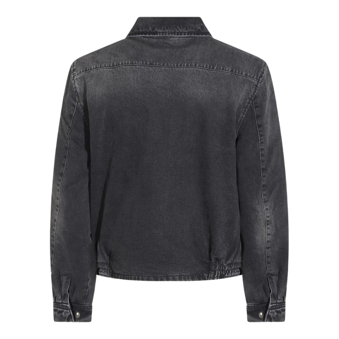 Arte Antwerp Washed Black Embroidered Denim Jacket