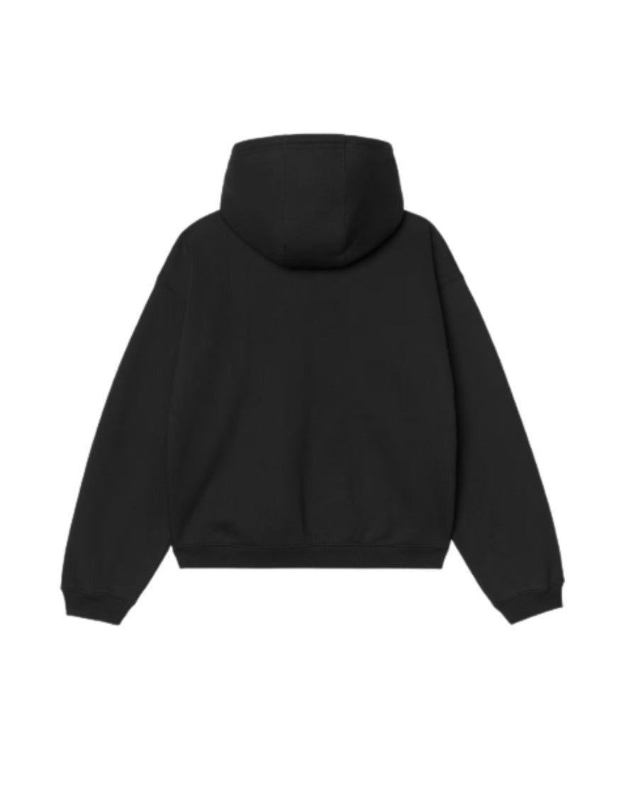 Carhartt Wip Black Ebbert Heavyweight Polycotton Hooded Sweatshirt