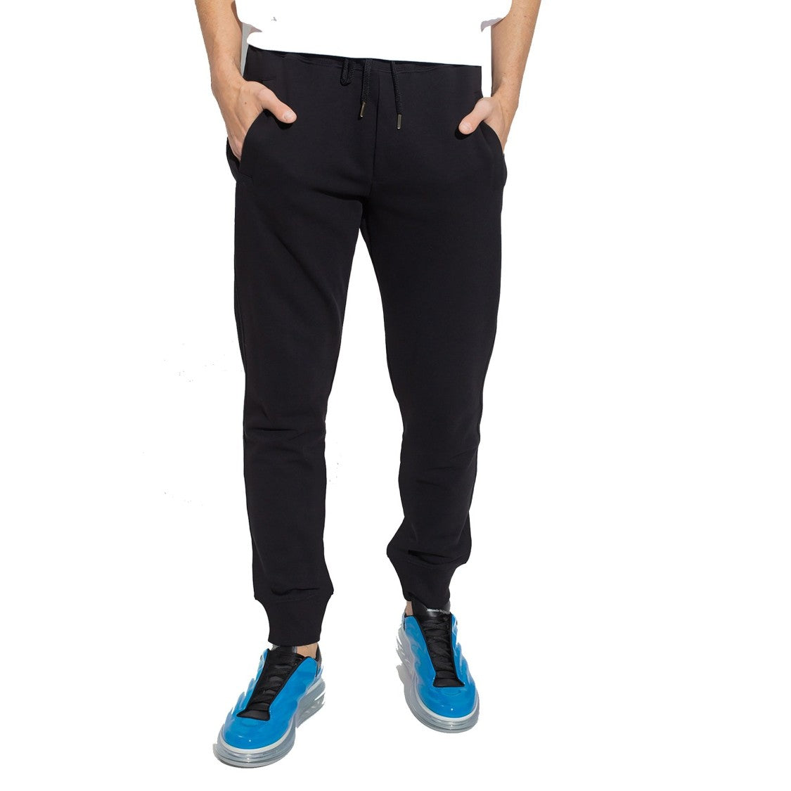 Versace Jeans Couture Black Cotton Sweatpants