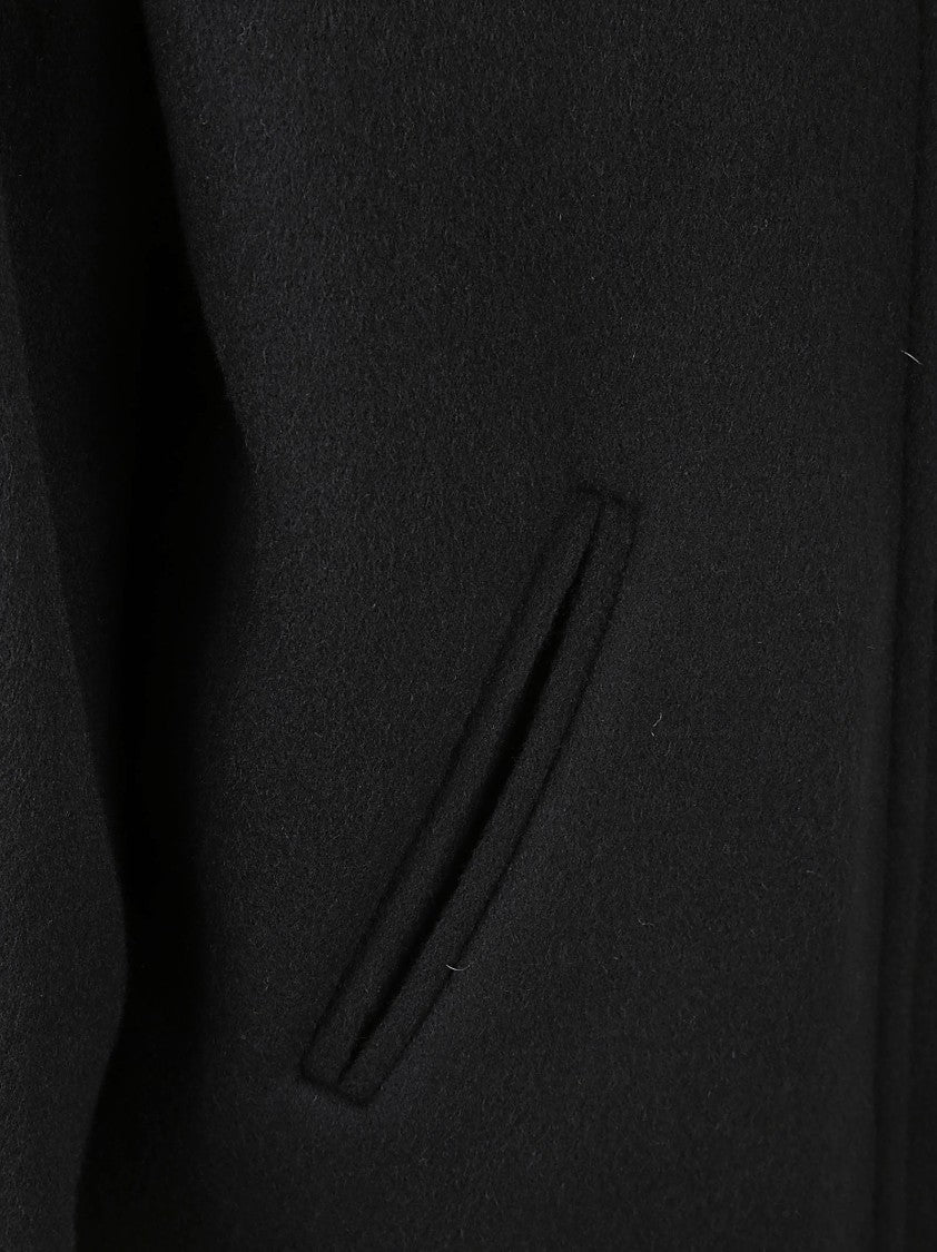 Isabel Marant Relaxed Black Coat With Hidden Closure